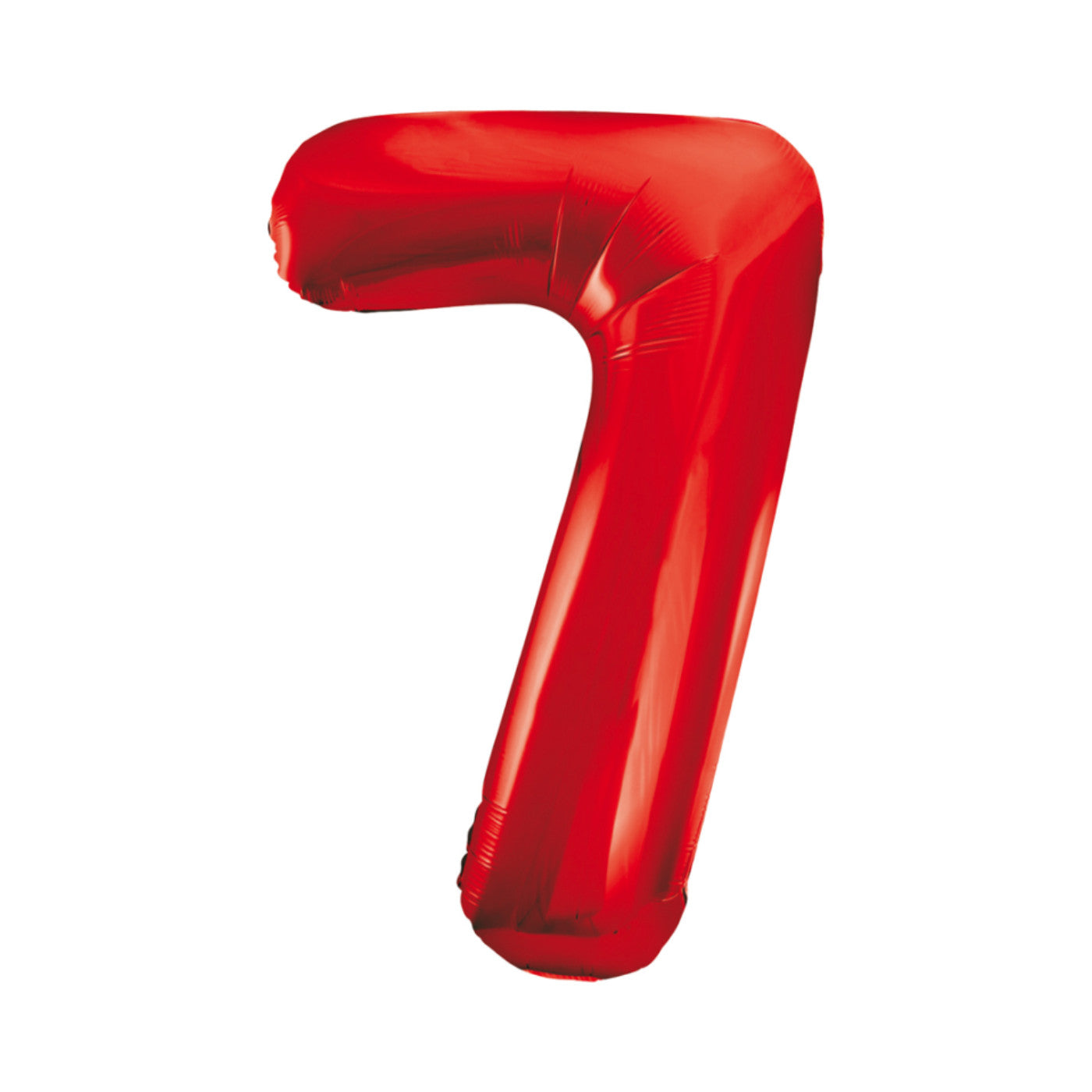 Folie cijferballon rood 86 cm
