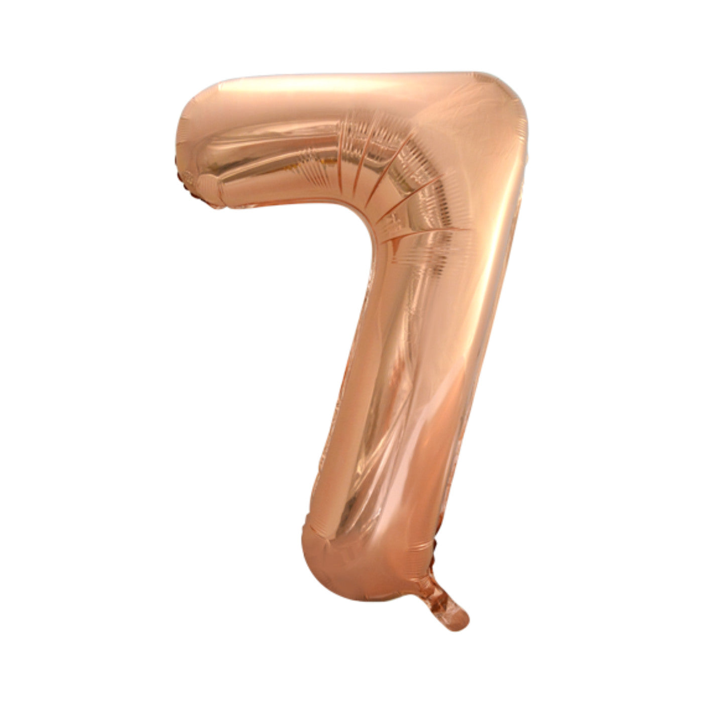 Folie cijferballon rosé goud 86 cm