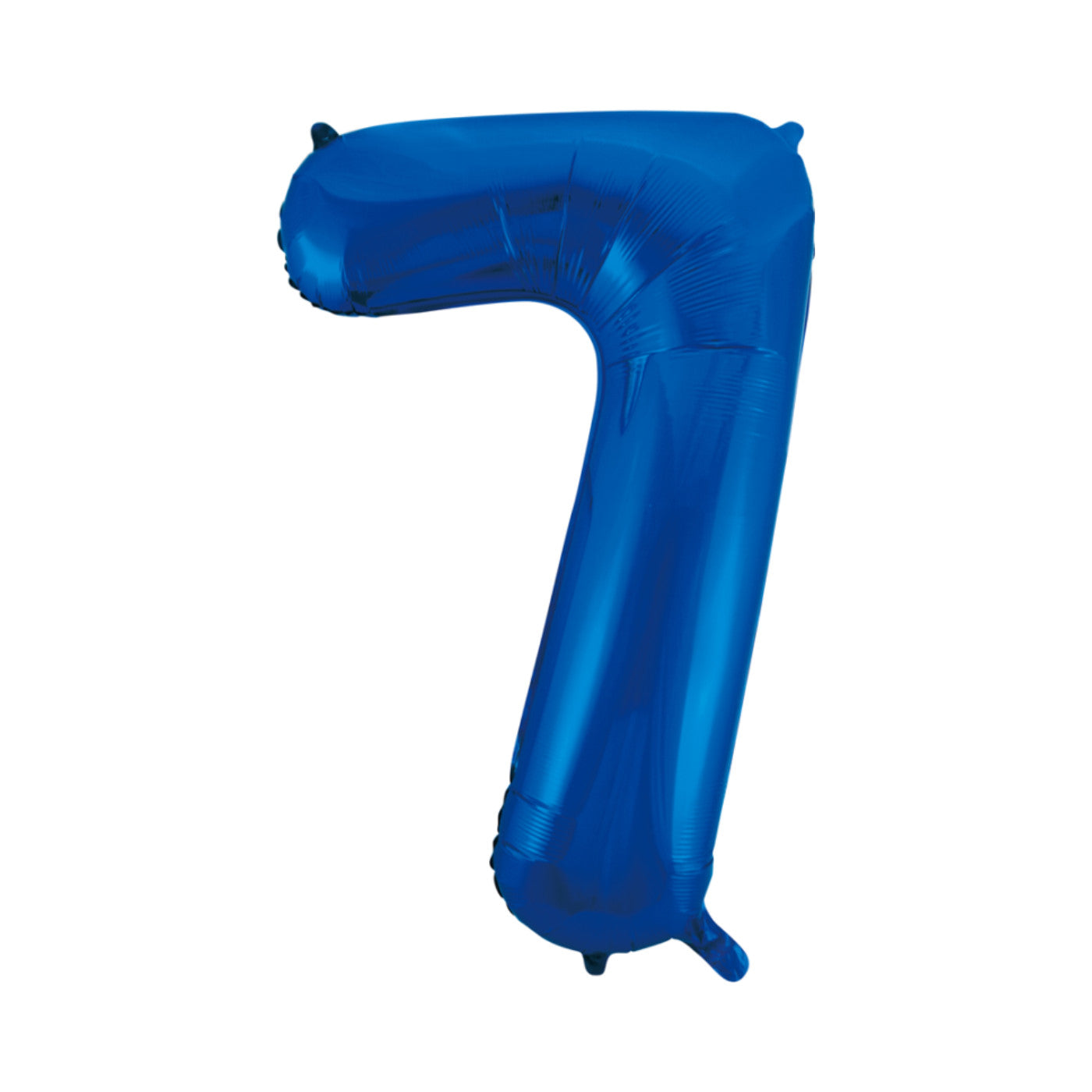 Folie cijferballon blauw 86 cm