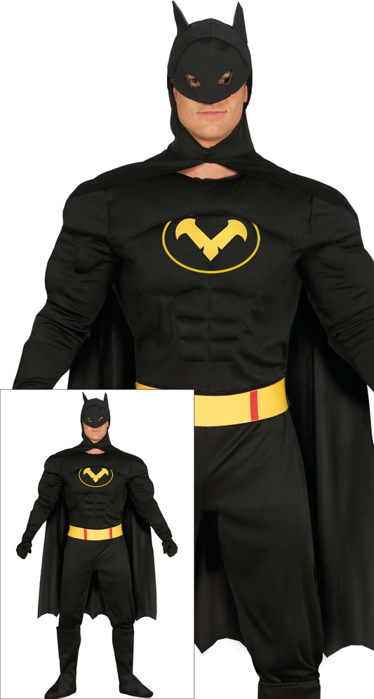 Kostuum Batman gespierd heren