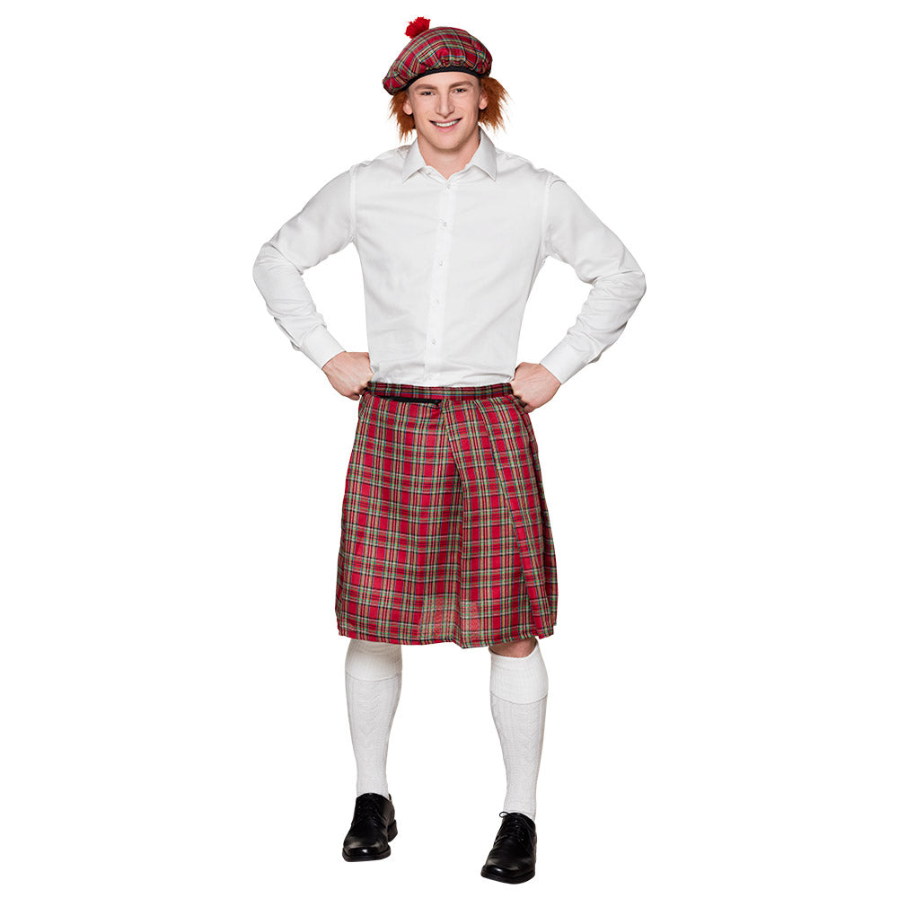 Baret Schotse ruit met rood haar - foto 3