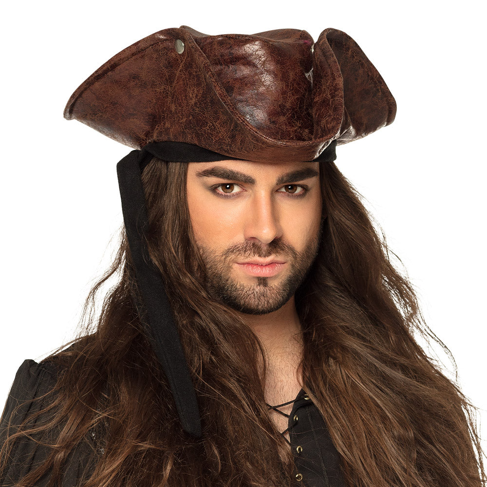 Piratenhoed Neptune bruin - foto 4