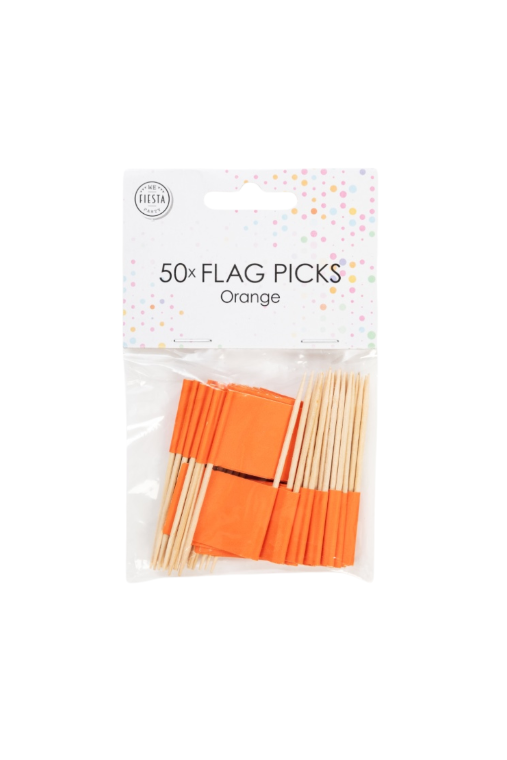 Coctailprikkers Oranje 50 stuks