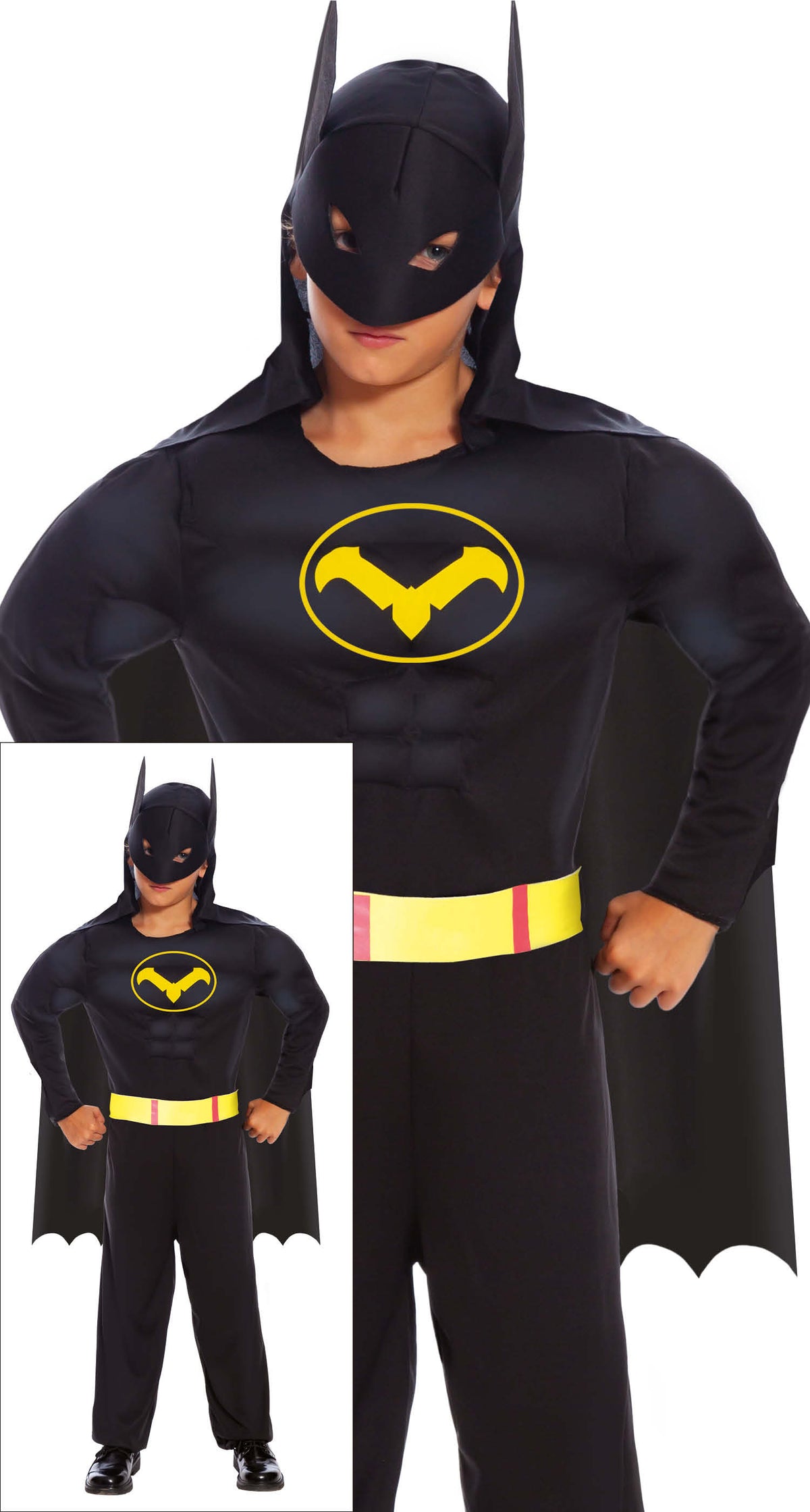 Kinderkostuum Batman gespierd