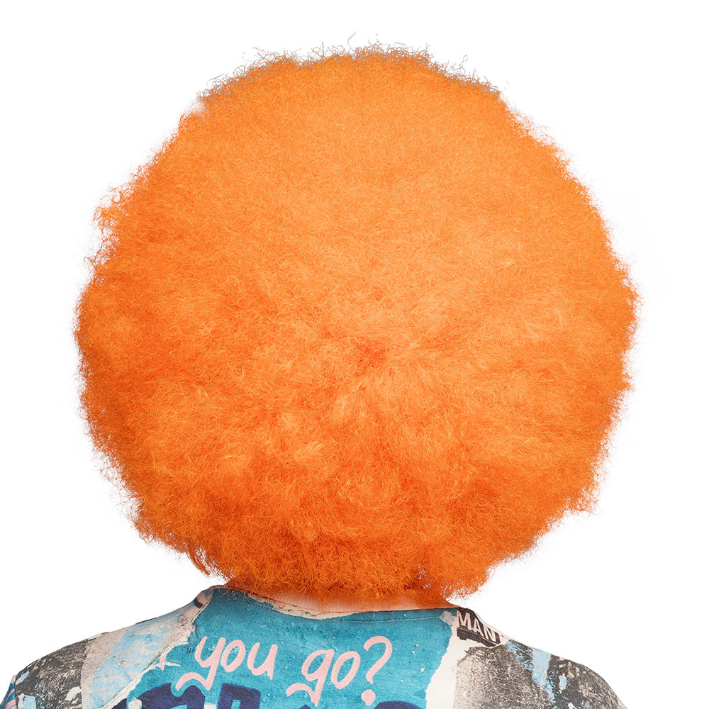 Pruik XL afro neonoranje - foto 4