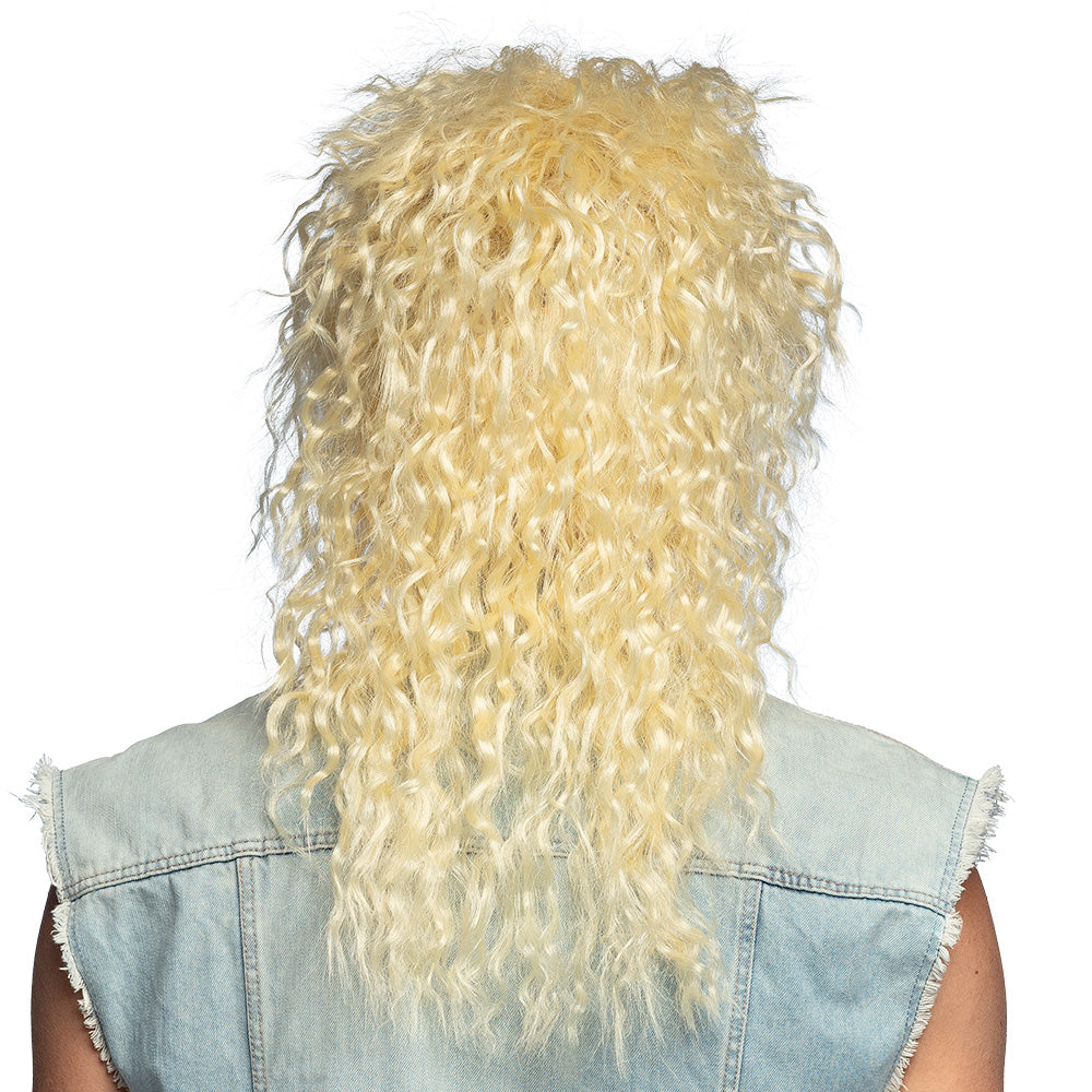 Pruik rocker jaren 80 blond - foto 3