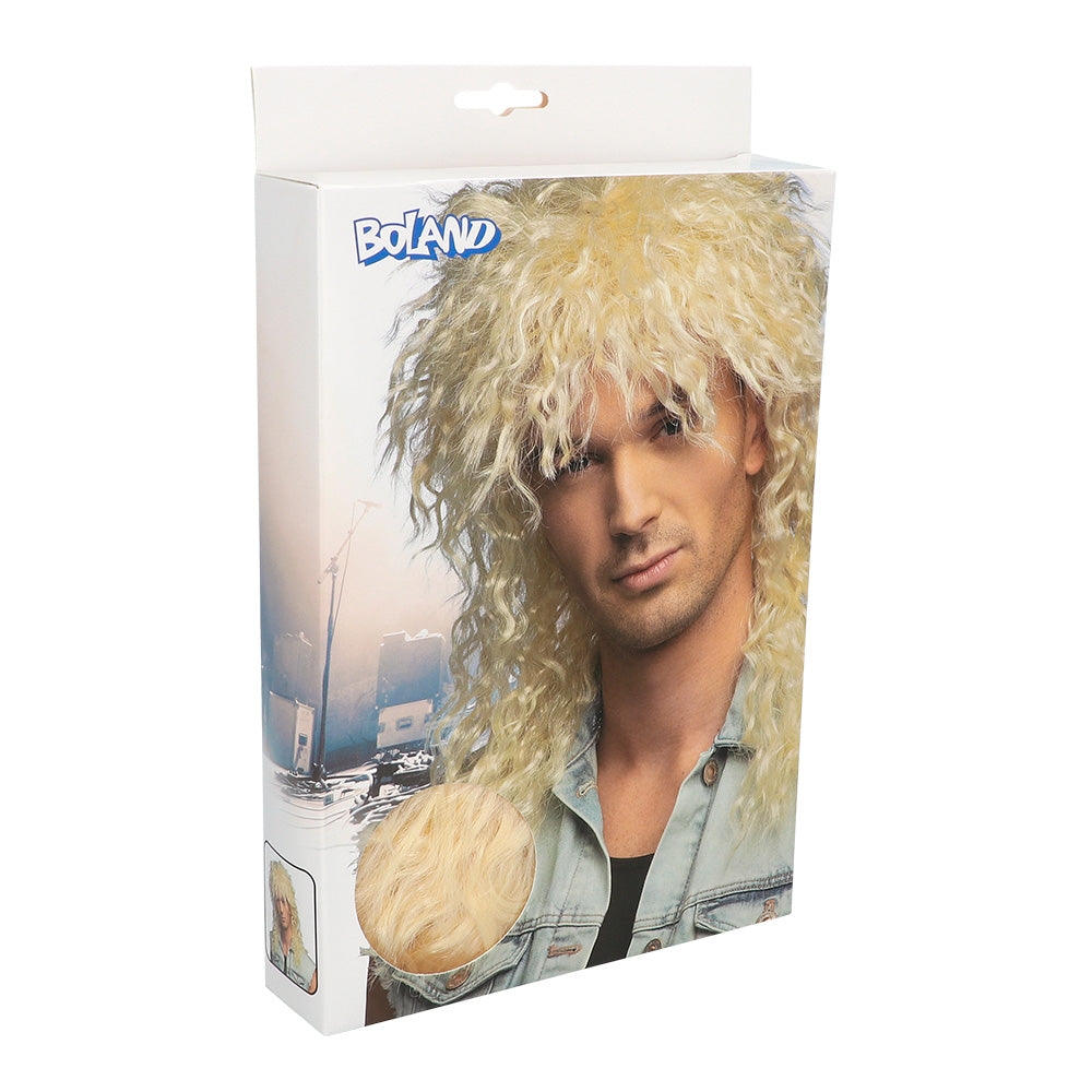 Pruik rocker jaren 80 blond - foto 4