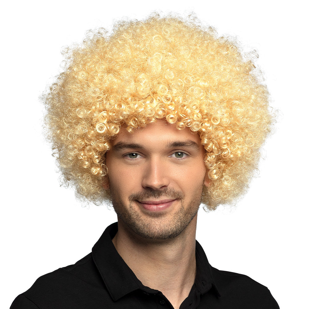 Pruik afro blond - foto 2