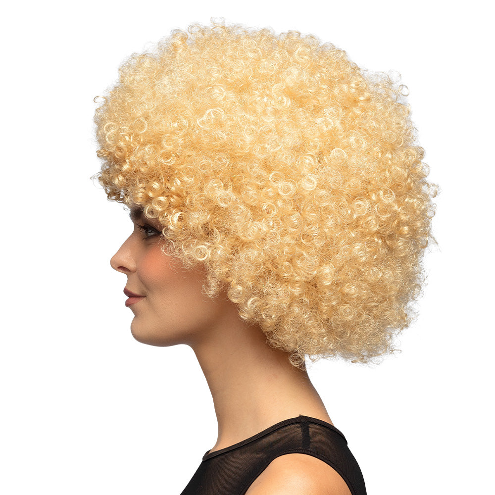 Pruik afro blond - foto 3