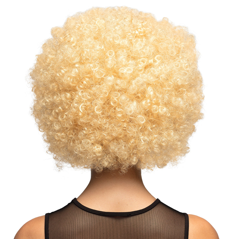 Pruik afro blond - foto 4