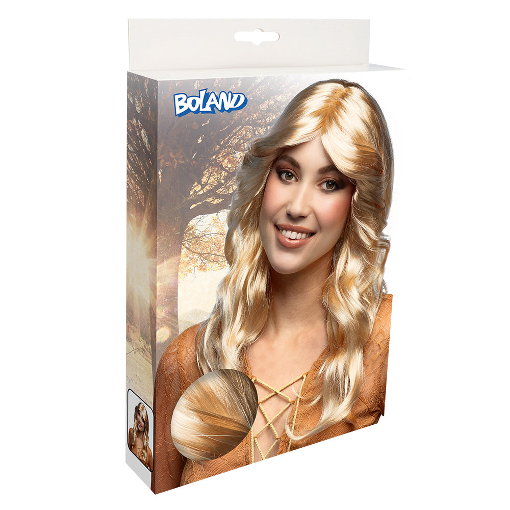Pruik jaren 70 lang blond - foto 4