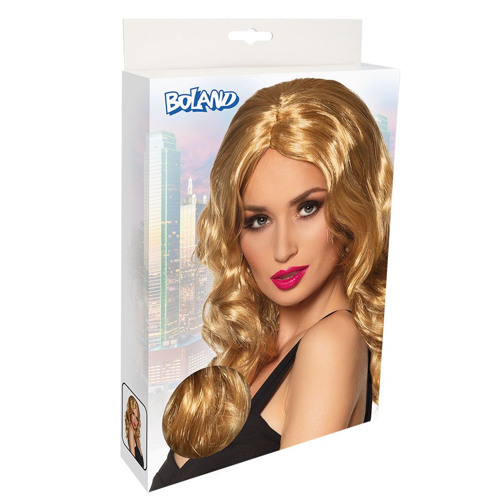Pruik lang gekruld blond - foto 2