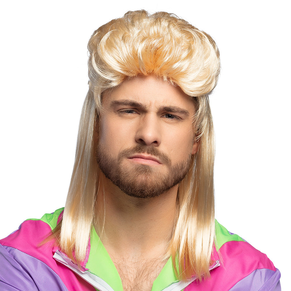 Pruik jaren 80 lang blond