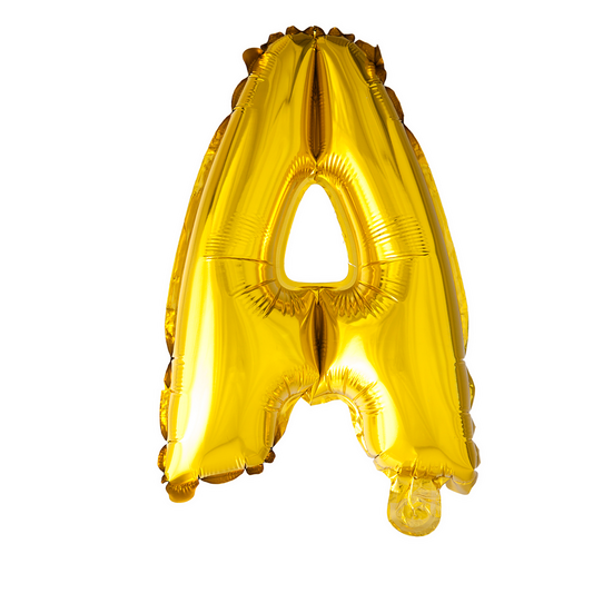 Folie letterballon goud 41 cm, letter A