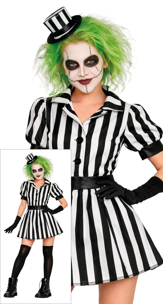 Kostuum Beetlejuice jurk dames