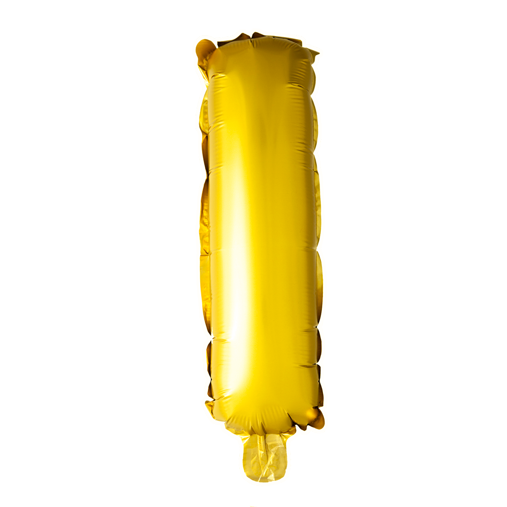 Folie letterballon goud 41 cm, letter I