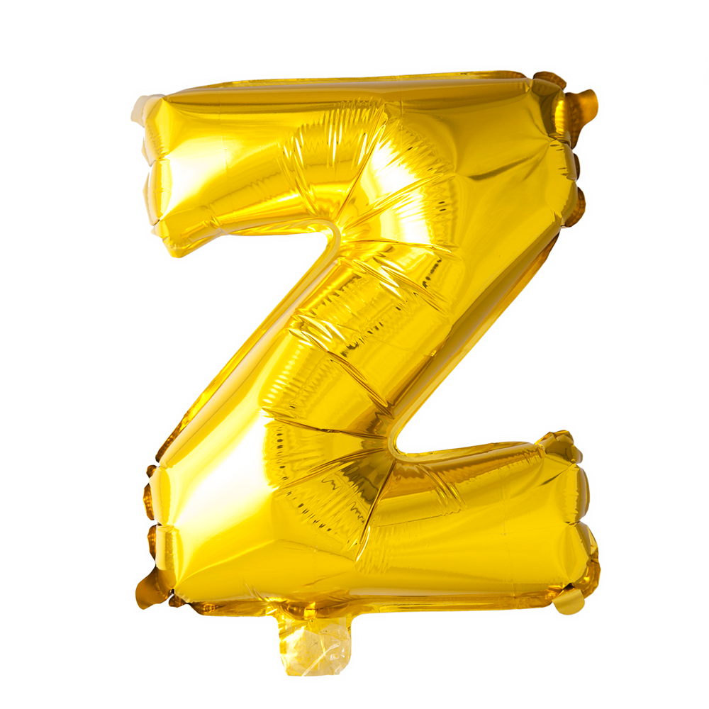 Folie letterballon goud 41 cm, letter Z
