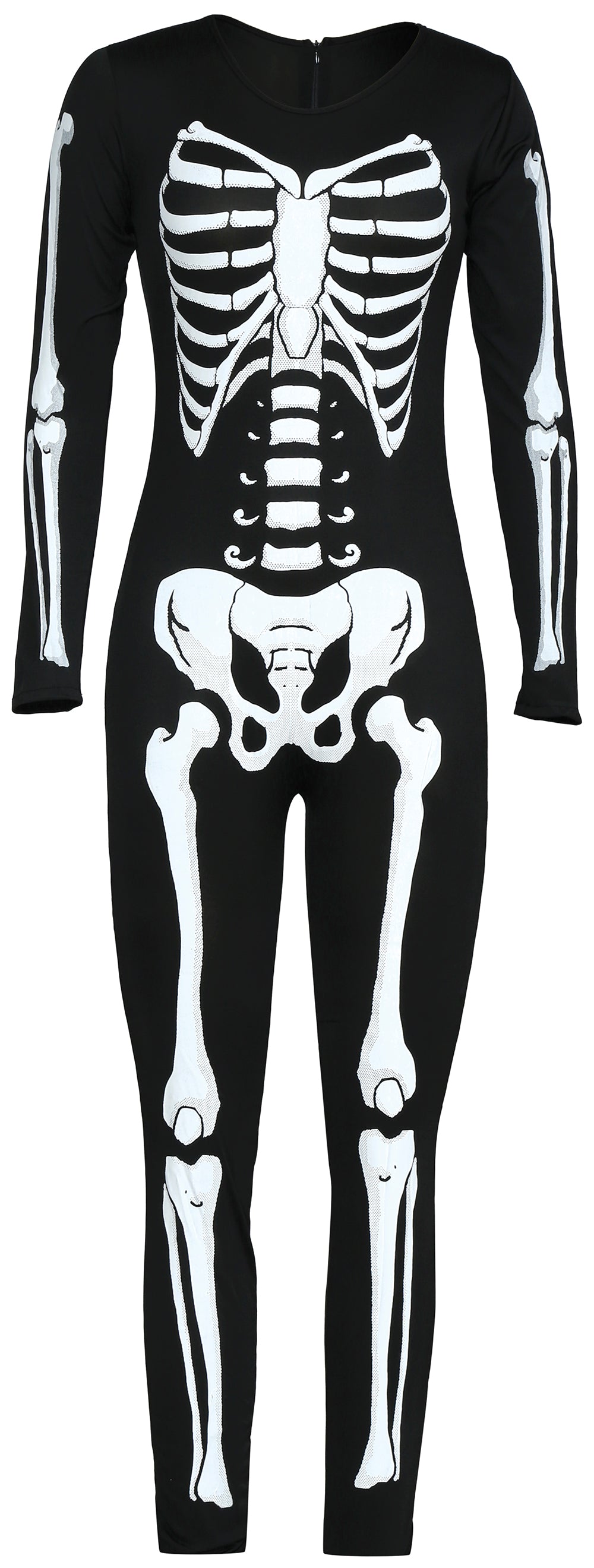 Kostuum skelet jumpsuit dames - foto 5