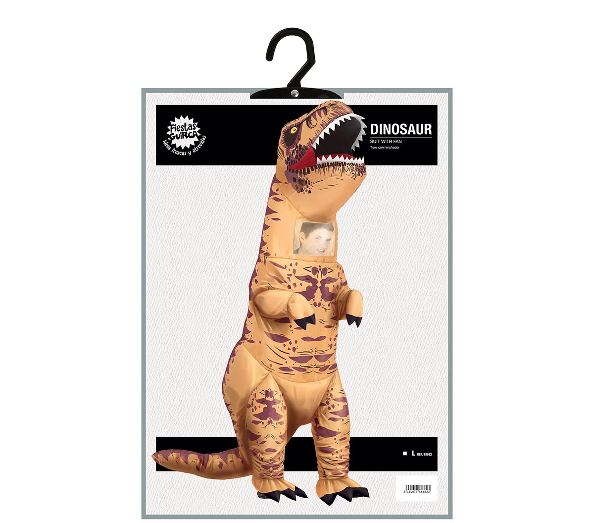 Opblaasbaar dinosauruskostuum T-rex - foto 4