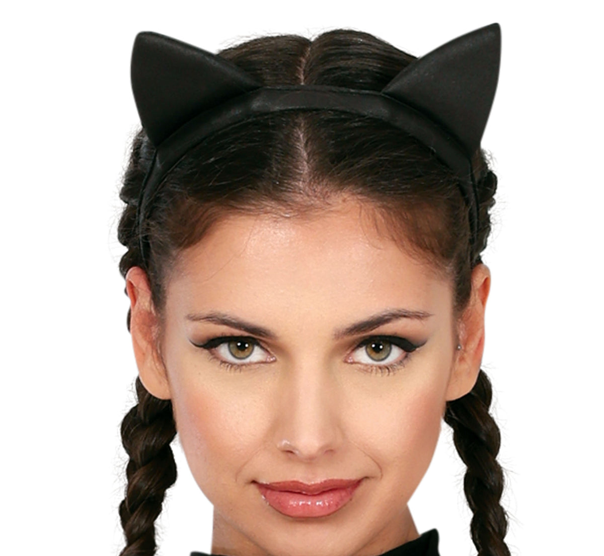 Kostuum zwarte kat catsuit dames - foto 5