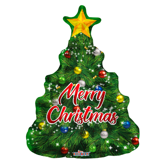 Folieballon XL Kerstboom 91 cm