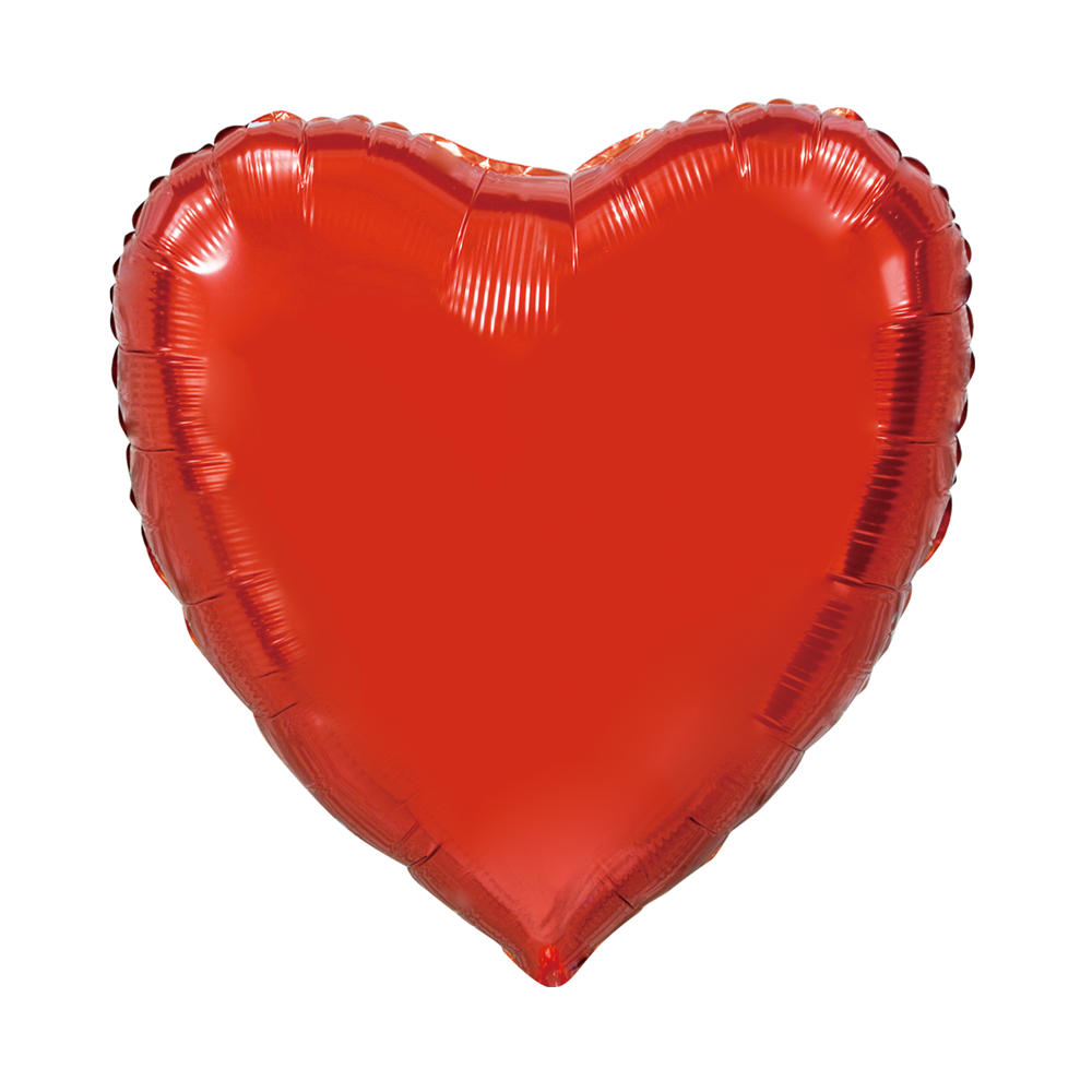 Folieballon Hart XL Rood 92 cm