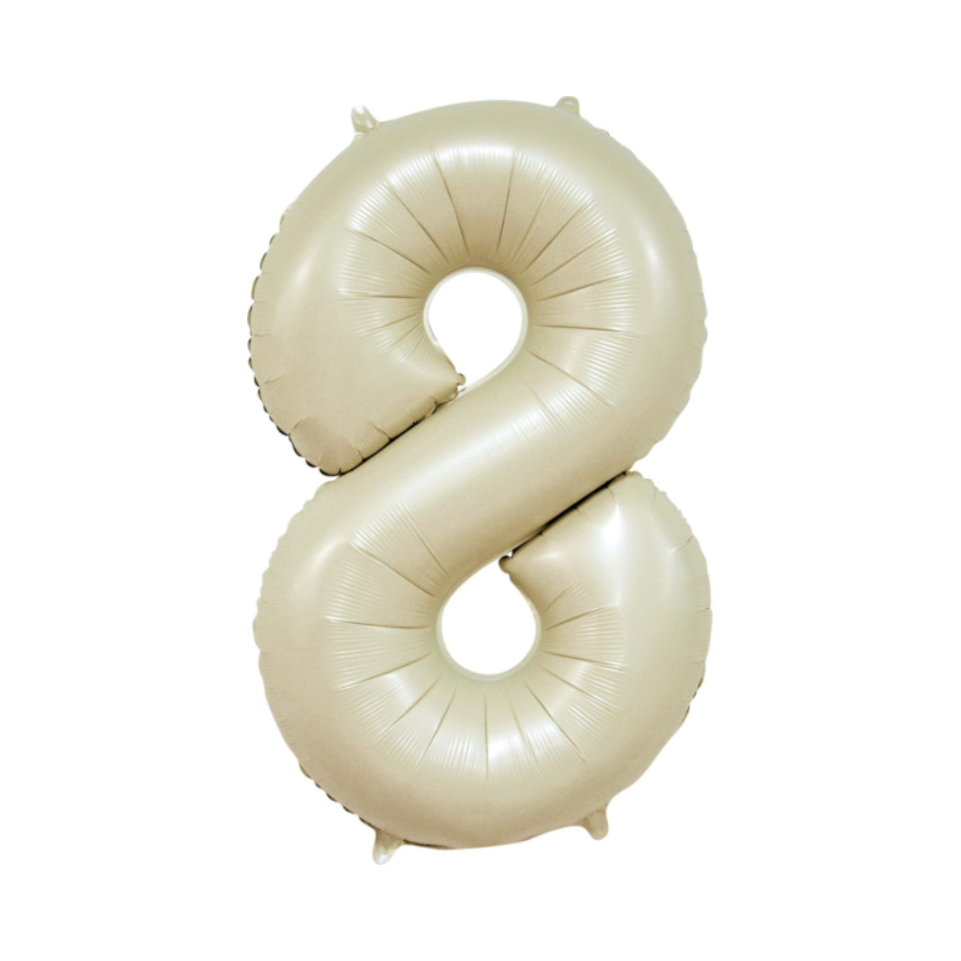 Folie cijferballon creme 86 cm