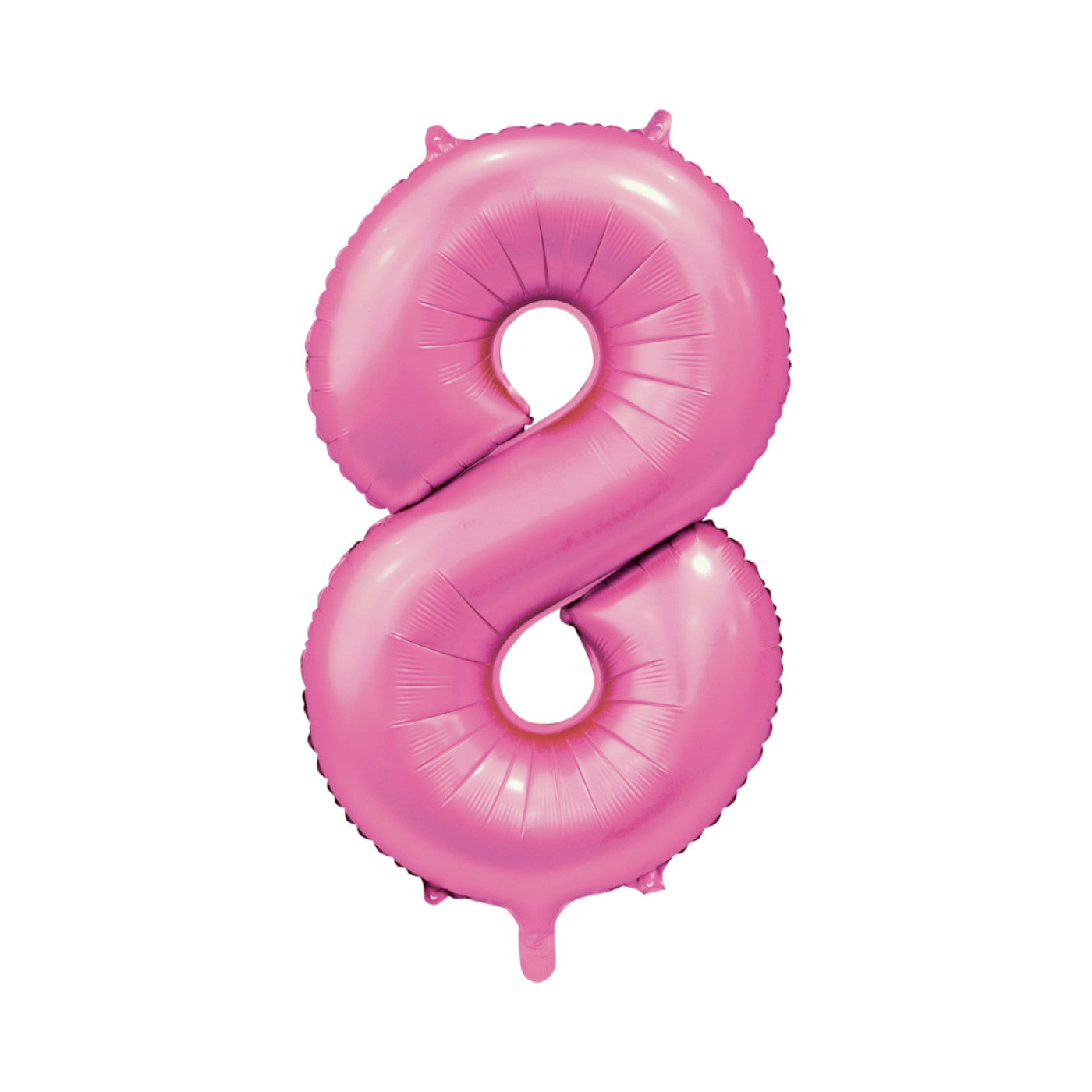 Folie cijferballon satijn roze 86 cm
