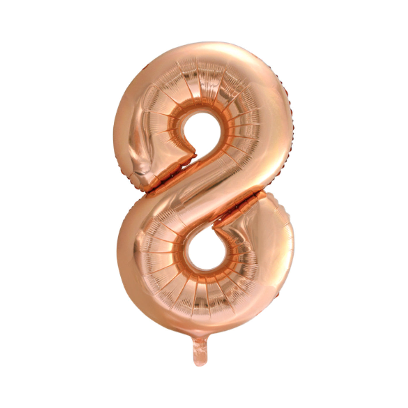 Folie cijferballon rosé goud 86 cm