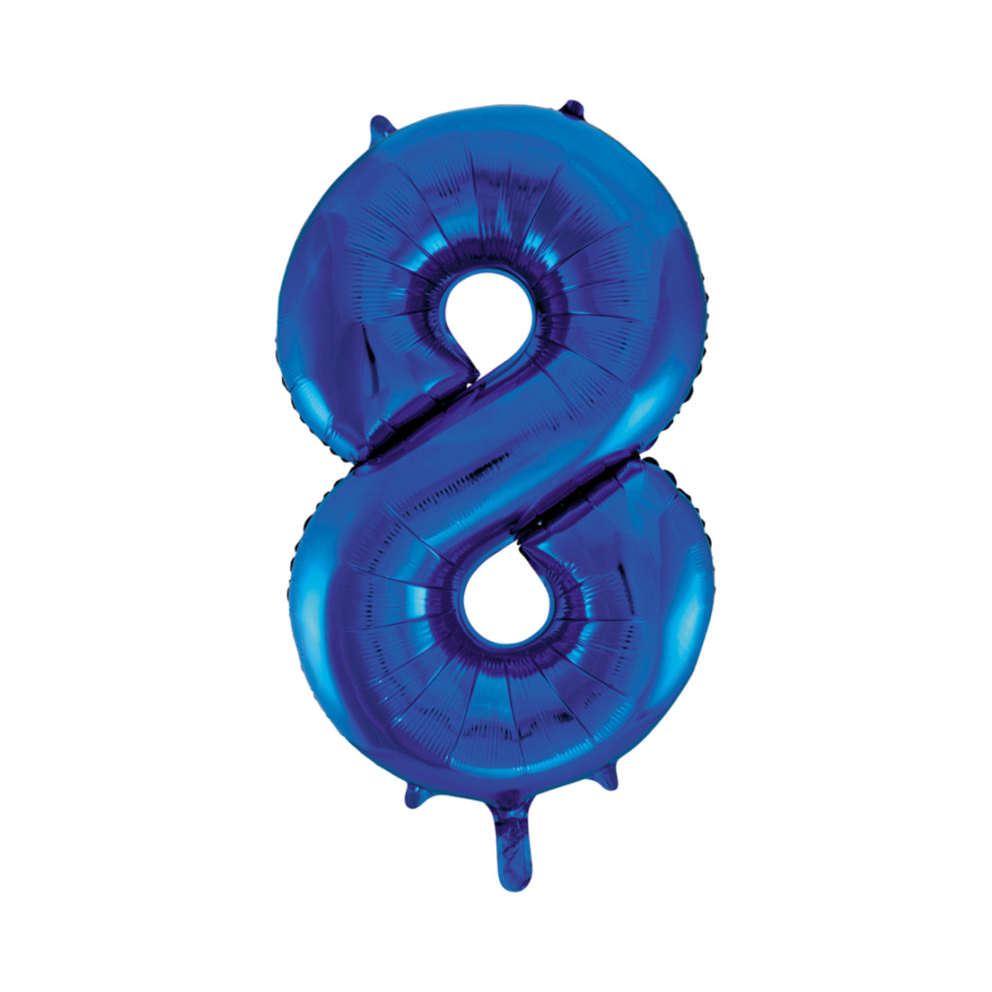 Folie cijferballon blauw 86 cm