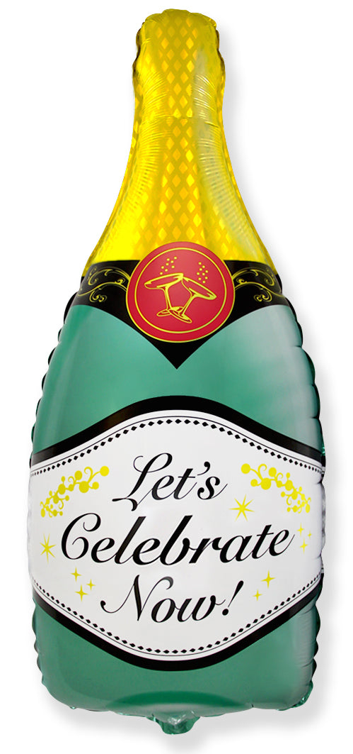 Folieballon Champagnefles 84 cm