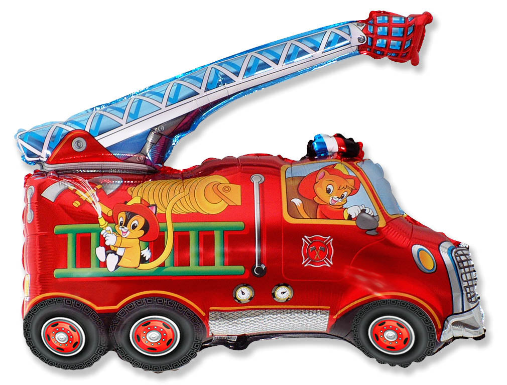 Folieballon Brandweerwagen 79 cm