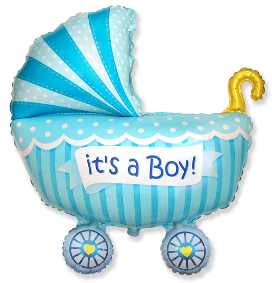 Folieballon Kinderwagen It's a Boy 89 cm