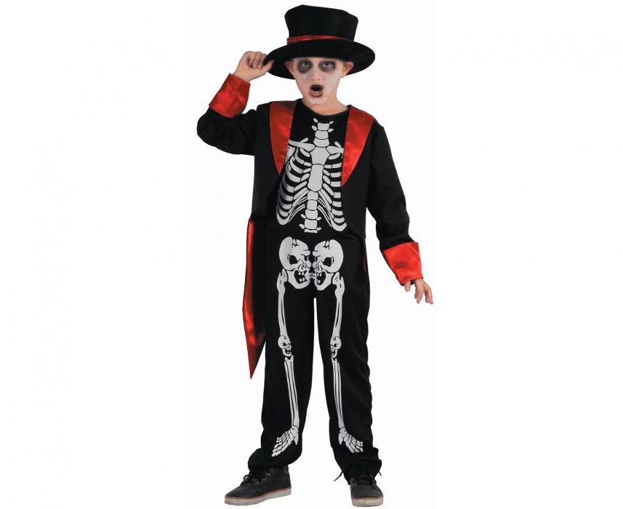 Kinderkostuum Elegant skeleton (3-delig)