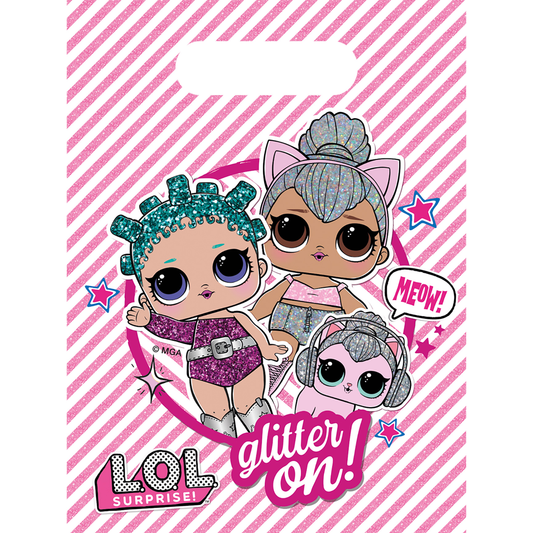 Uitdeelzakjes L.O.L. Surprise Glitterati (6 stuks)
