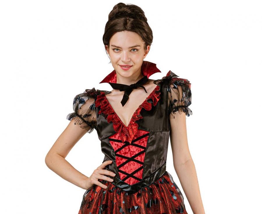 Kostuum Gothic vampire dames (2-delig) - foto 2