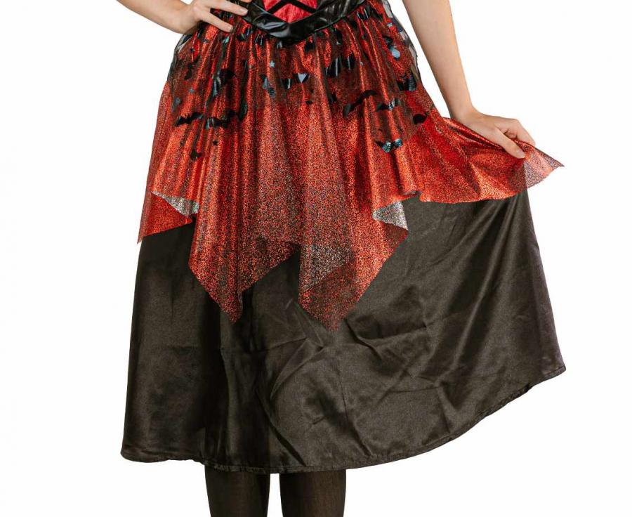 Kostuum Gothic vampire dames (2-delig) - foto 3