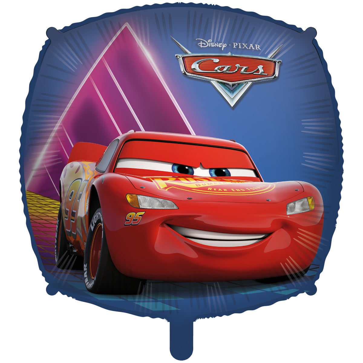 Vierkante folieballon met Bliksem McQueen uit Cars, 46 cm