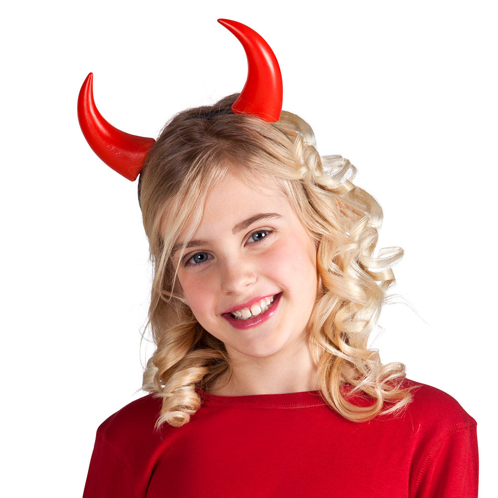 Diadeem duivelshoorntjes rood basic