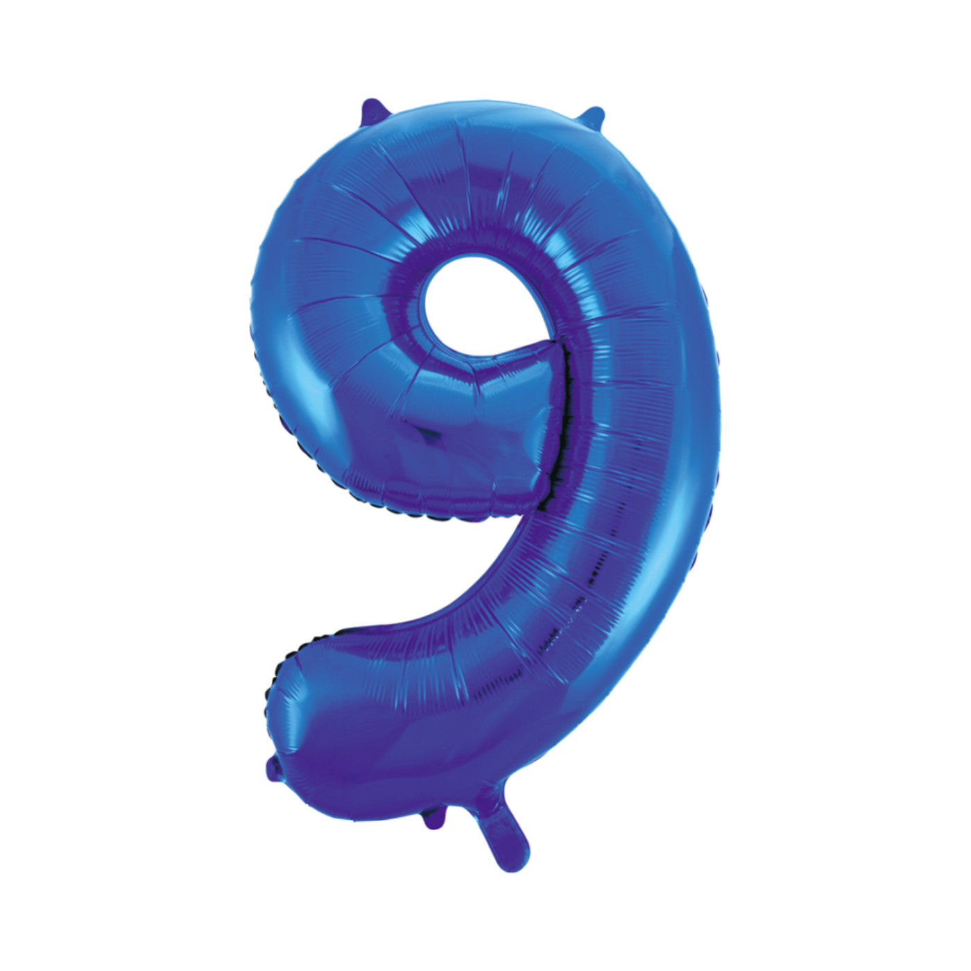 Folie cijferballon blauw 86 cm