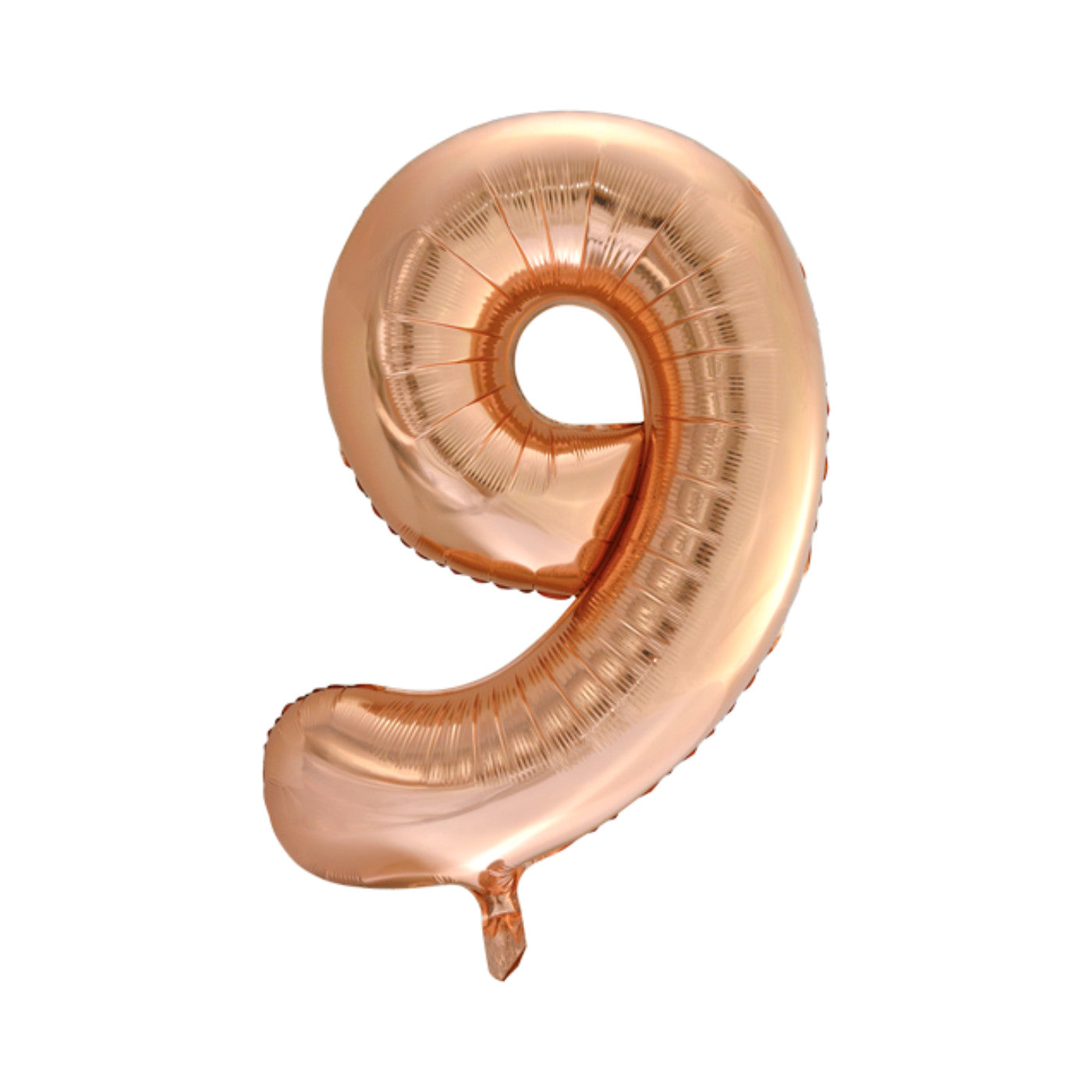 Folie cijferballon rosé goud 86 cm