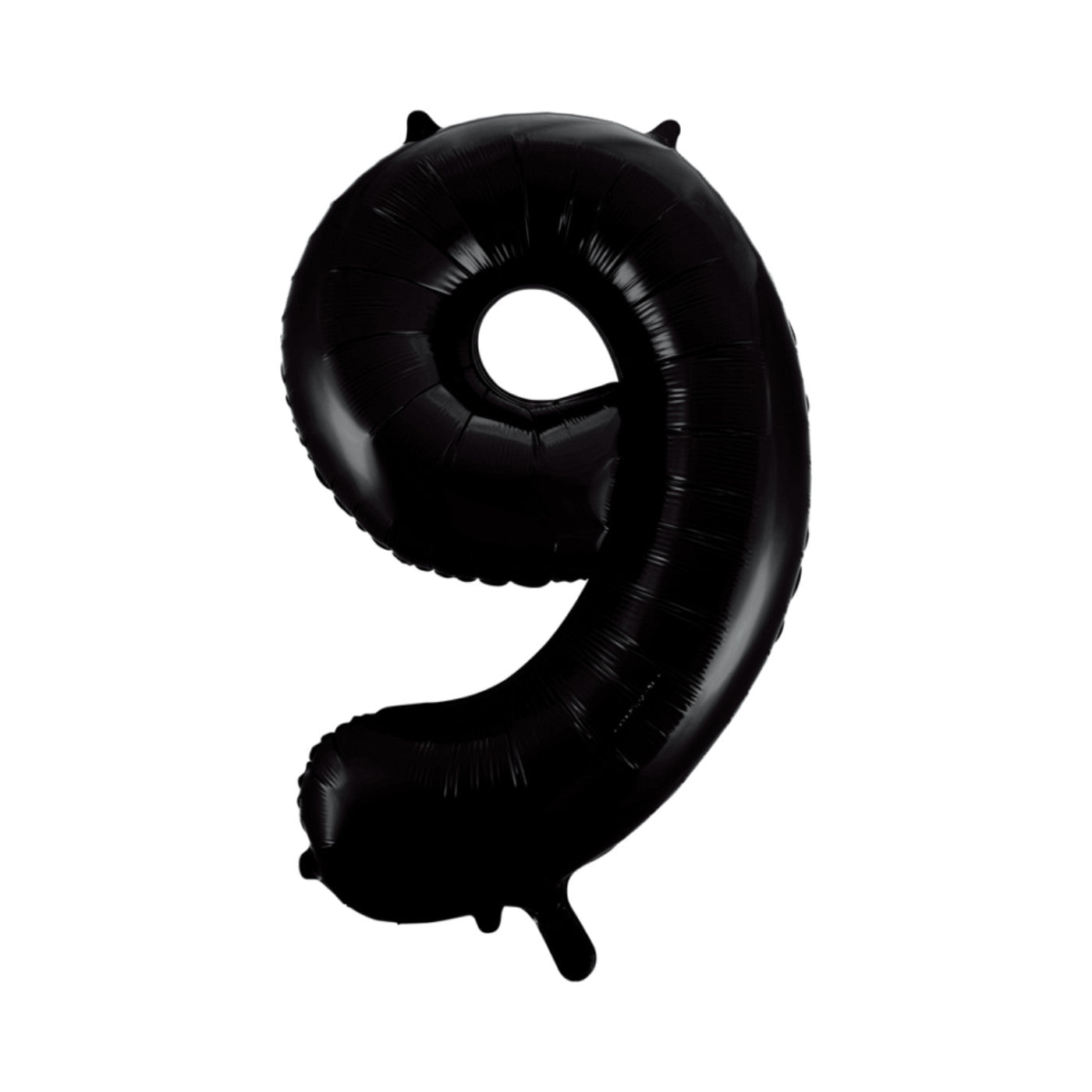 Folie cijferballon zwart 86 cm - Afhalen