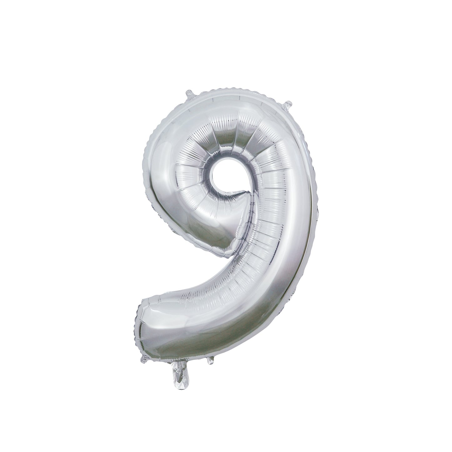 Folie Cijferballon Zilver 66 cm