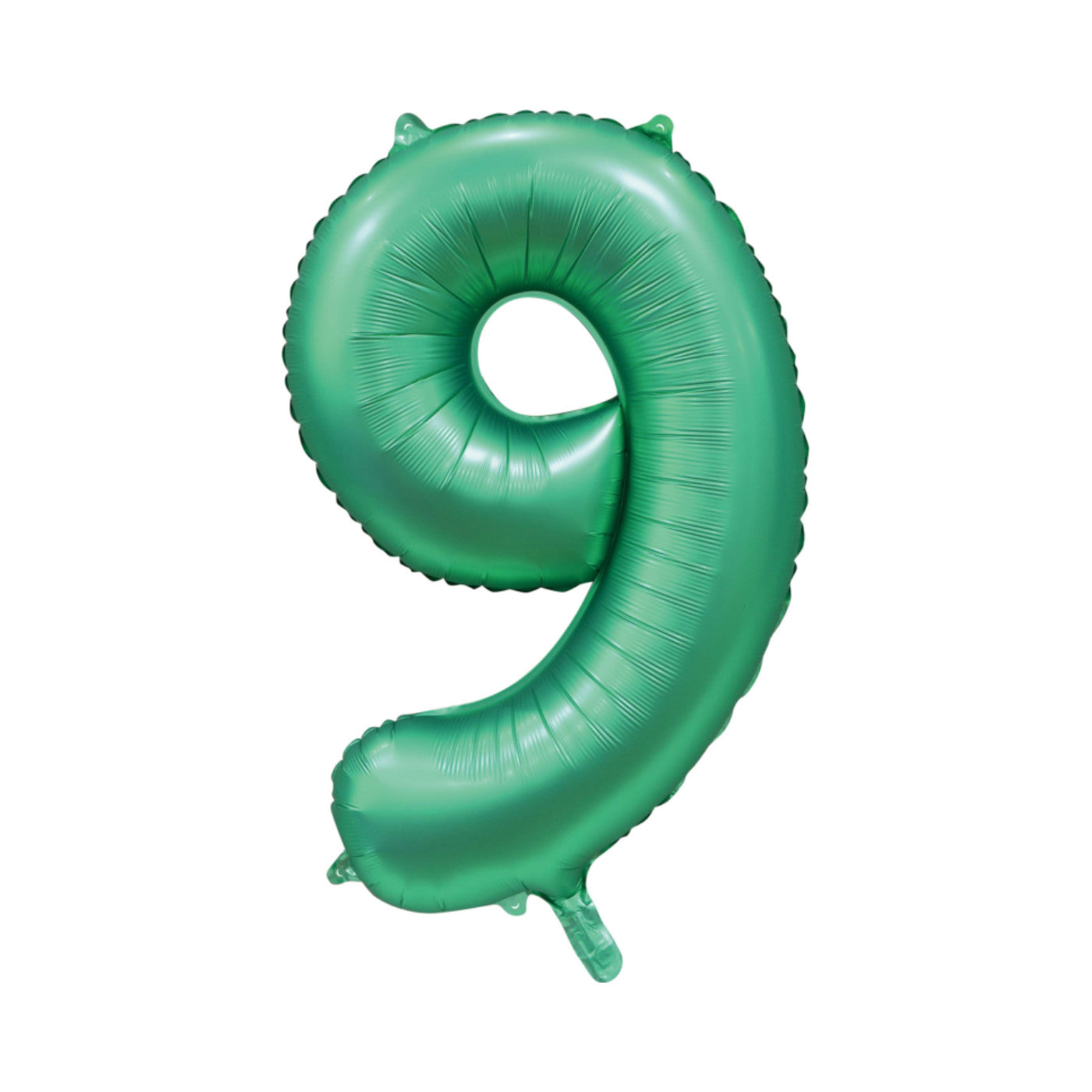 Folie cijferballon satijn groen 86 cm
