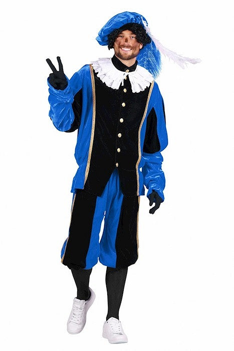 Pietenpak fluweel Populair zwart-blauw
