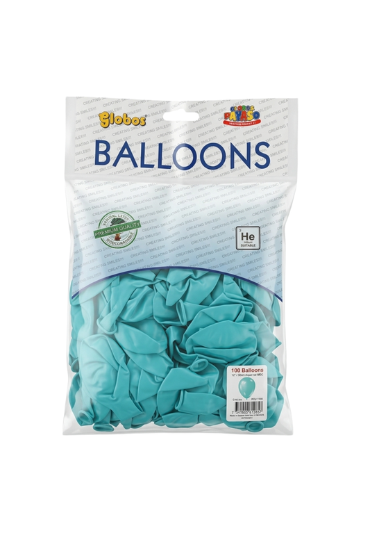 Latex ballonnen pastel vintage blauw 30 cm – 100 stuks