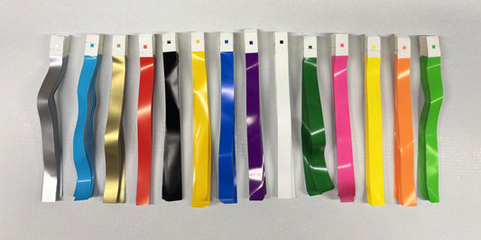 Kunststof Polsbandjes / Festivalbandjes - Per 100 Stuks (14 Kleuren)