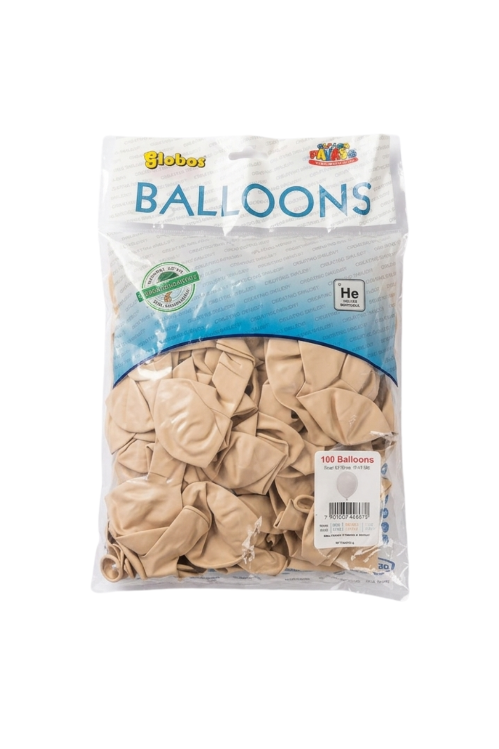Latex ballonnen pastel fossil 30 cm – 100 stuks