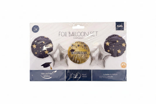 Folie Ballonnenset Graduation – 5 stuks