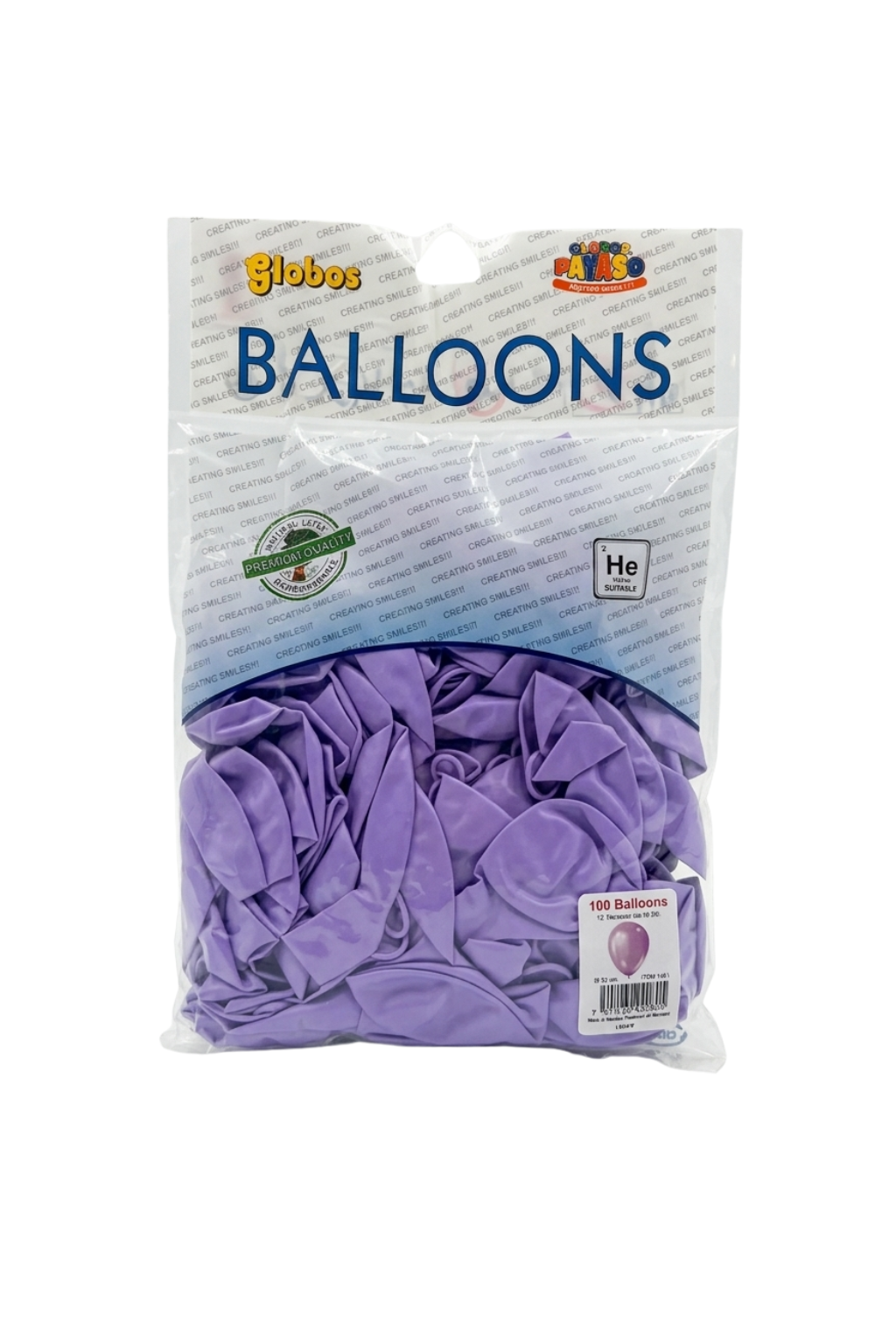 Latex ballonnen pastel lila 30 cm – 100 stuks
